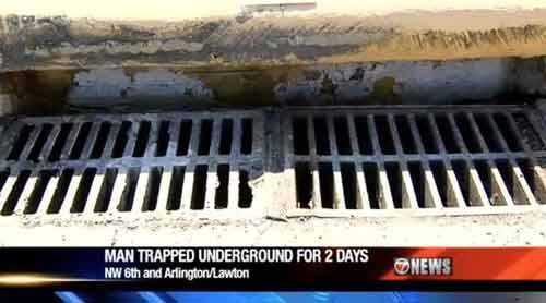 Mắc kẹt dưới cống 2 ngày vì đuổi theo tờ tiền 20 USD