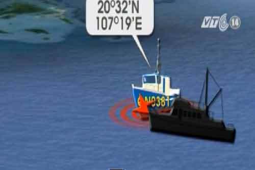 Tàu cá Quảng Ninh bị tàu lạ đâm chìm trong đêm 
