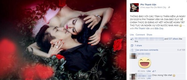 Phi Thanh Vân chính thức đăng kí kết hôn cùng “Phi công trẻ”