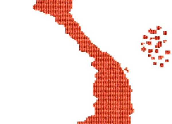 Độc đáo bản đồ Việt Nam được xếp bởi nhiều người nhất