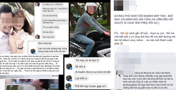 Tiết lộ gây sốc của phó nháy bị mẫu nữ “tố” gạ chụp ảnh nude