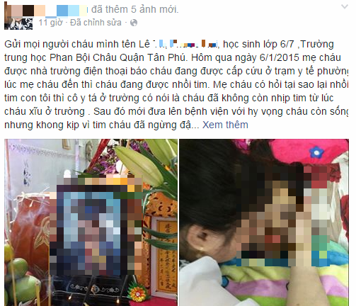 Xôn xao nữ sinh lớp 6 tử vong sau khi bị cô giáo phạt bằng thước