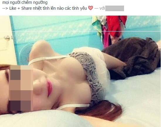 Nữ sinh khoe ảnh sexy tuyên bố tung clip nếu được 10.000 like