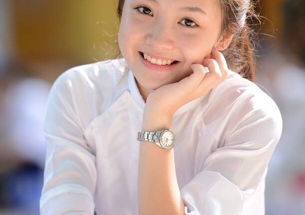 Mê mẩn ngắm nữ sinh mặt mộc xinh đẹp của trường Phan Đình Phùng