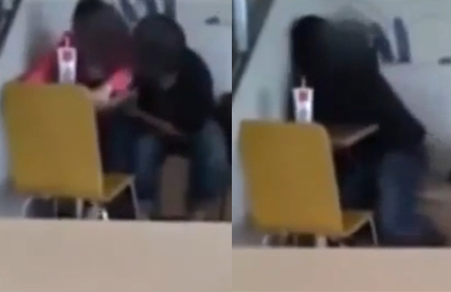 Phản cảm nam thanh niên ôm hôn, sờ ngực bạn gái giữa quán cafe