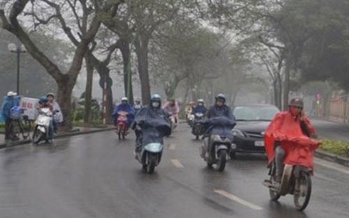 Bắc Bộ đón không khí lạnh và mưa từ nay đến cuối tuần