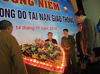 Tổ chức lễ tưởng niệm nạn nhân tử vong do tai nạn giao thông