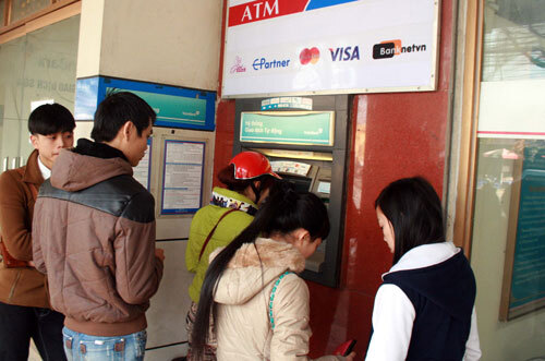 Một số máy ATM vẫn trong tình trạng hết tiền