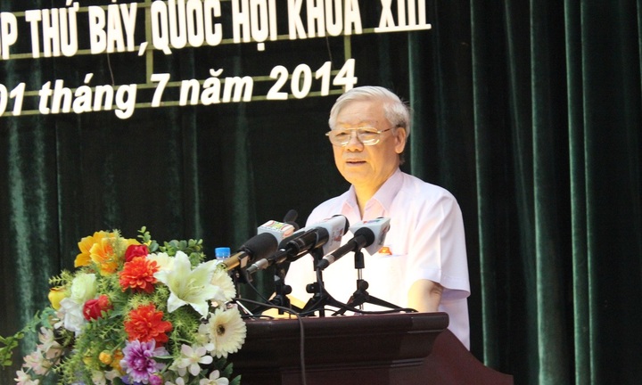 Tổng Bí thư: Nhất định không nhân nhượng với Trung Quốc