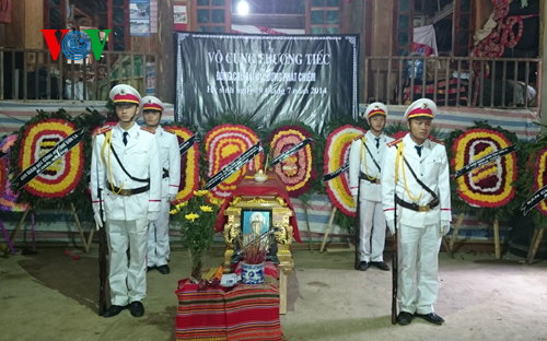 Lễ truy điệu Đại úy anh dũng hy sinh khi phá chuyên án ma túy