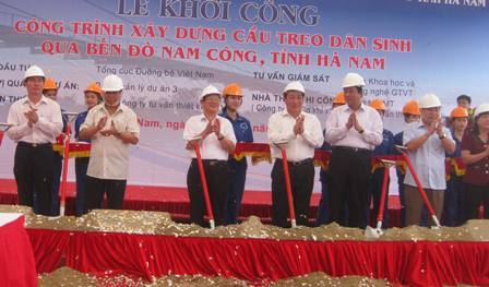 Khánh thành cầu treo dân sinh Nam Công lớn nhất Việt Nam