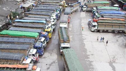 1.200 xe hoa quả ùn tắc 30km ở cửa khẩu Tân Thanh