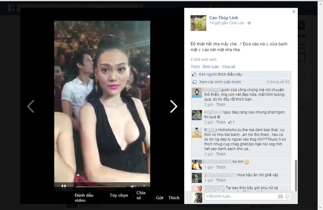 Người đẹp Cao Thùy Linh bị 