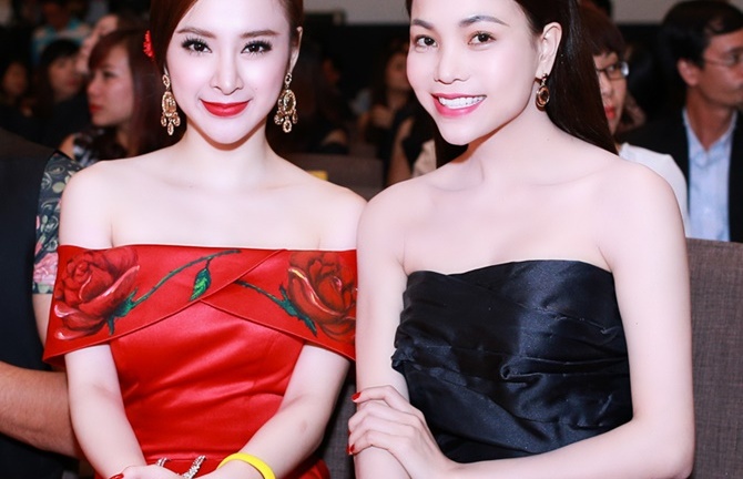 Trà Ngọc Hằng đọ da trắng với Angela Phương Trinh