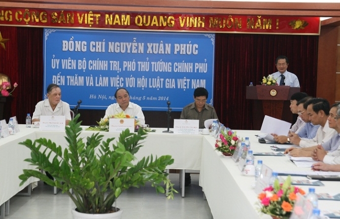 Phó Thủ tướng Nguyễn Xuân Phúc làm việc với Hội Luật gia VN