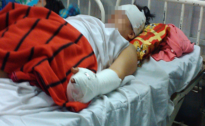 Nửa đêm đột nhập vào nhà chém phụ nữ mang thai trọng thương