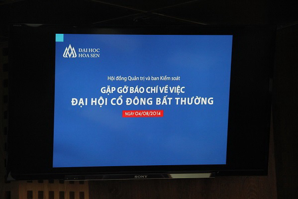 Họp báo “chui” tại Đại học Hoa Sen