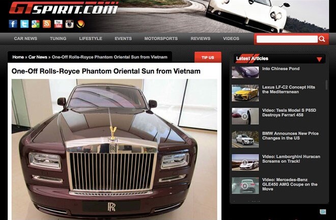 Rolls-Royce giá 30 tỷ của đại gia Việt khiến báo tây