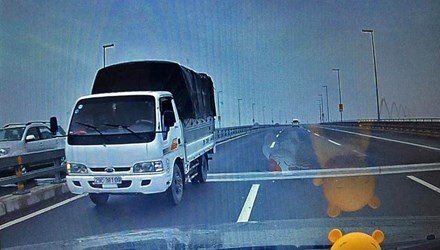 Chạy ngược chiều trên cầu Nhật Tân, tài xế bị phạt 1 triệu đồng
