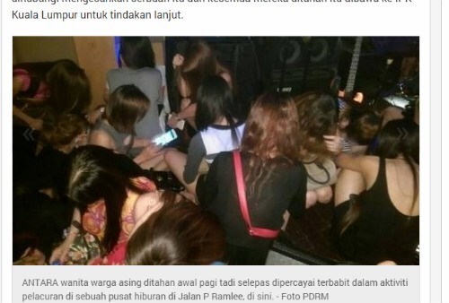 Cảnh sát Malaysia giải cứu 136 phụ nữ Việt khỏi tụ điểm mại dâm