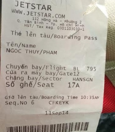 Jetstar Pacific bị tố ghi khống số cân của khách