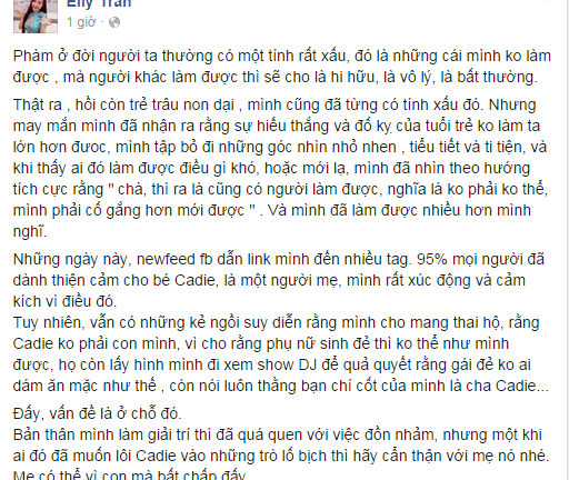 Elly Trần: Vì con tôi có thể bất chấp tất cả