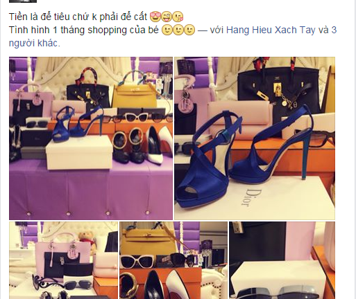 Ngọc Trinh khoe đồ hiệu tiền tỷ mua trong vòng một tháng