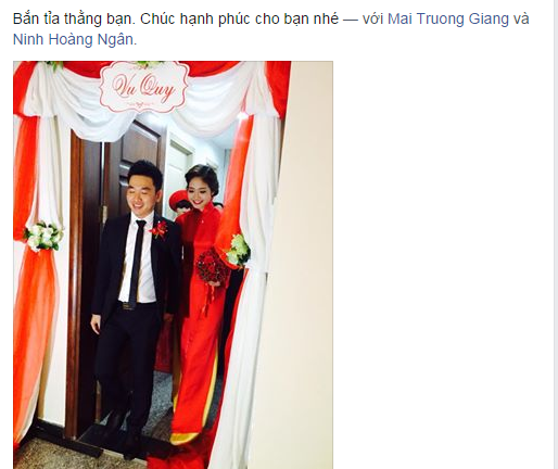 Hoa hậu biển Ninh Hoàng Ngân bất ngờ lên xe hoa