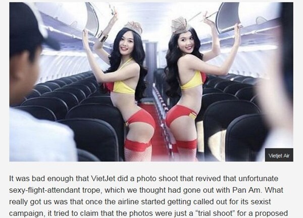 Ngọc Trinh mặc bikini chụp quảng cáo Vietjet đứng đầu Top 10 thảm họa 2014