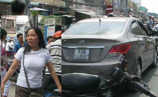 Khởi tố nữ “quái xế” tông ngã xe công an