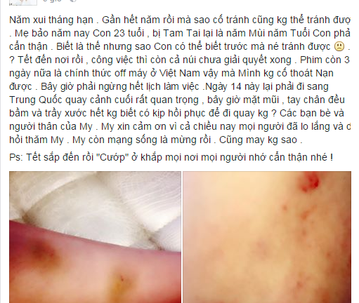 Khánh My bị cướp giật túi xách hiệu, hành hung trên phố Sài Gòn