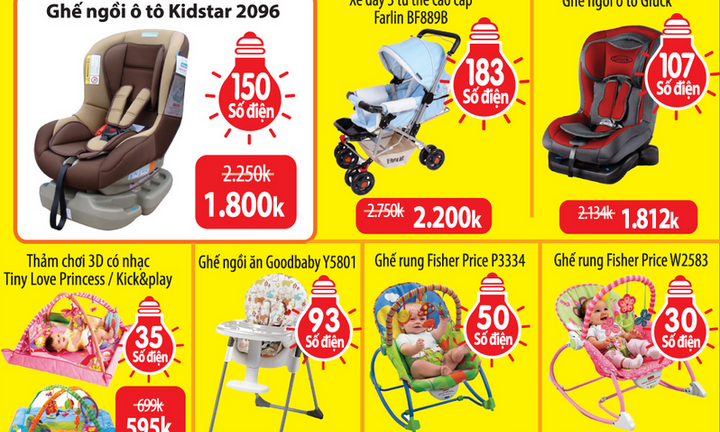 Giảm giá tối đa – Thả ga dùng điện