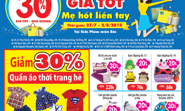 Kids Plaza triển khai chương trình Tri ân giá tốt