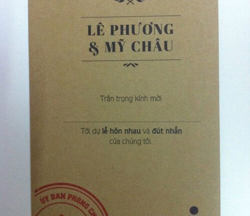 Những mẫu thiệp cưới có “1-0-2” khiến dân mạng 