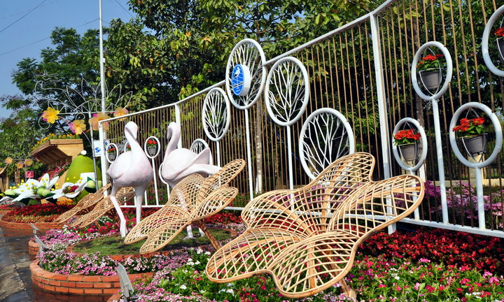 Đồng Nai: Ngắm đường hoa 11 tỷ trước giờ khai mạc