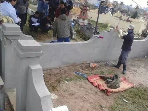 Phát hiện thi thể người đàn ông vô danh trong nghĩa trang