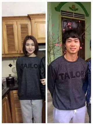 Công Phượng và bạn gái tin đồn Hòa Minzy diện áo đôi đón Tết