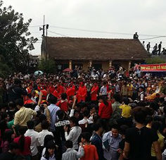 Những hình ảnh mới nhất về lễ hội chém lợn ở Bắc Ninh