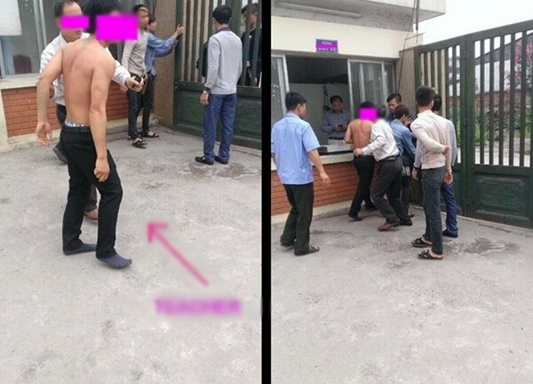 Thầy giáo và học sinh ẩu đả ngay trước cổng trường