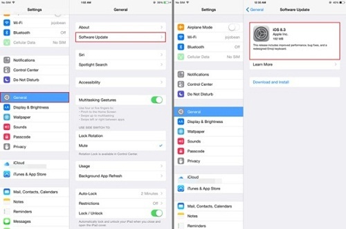 Hướng dẫn tải iOS 8.3 cho iPhone, iPad