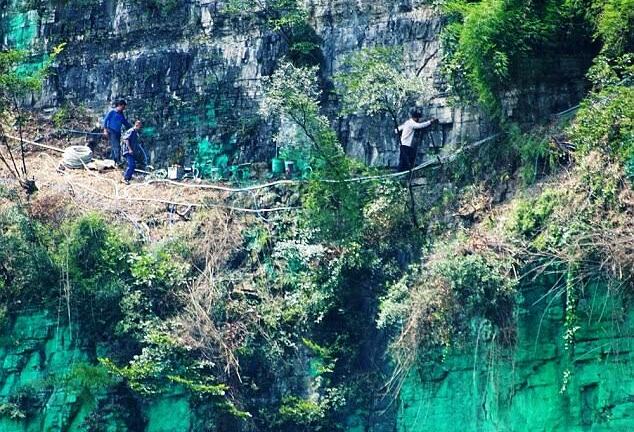 Đại gia chơi trội: Sơn xanh cả ngọn núi để... hợp phong thủy
