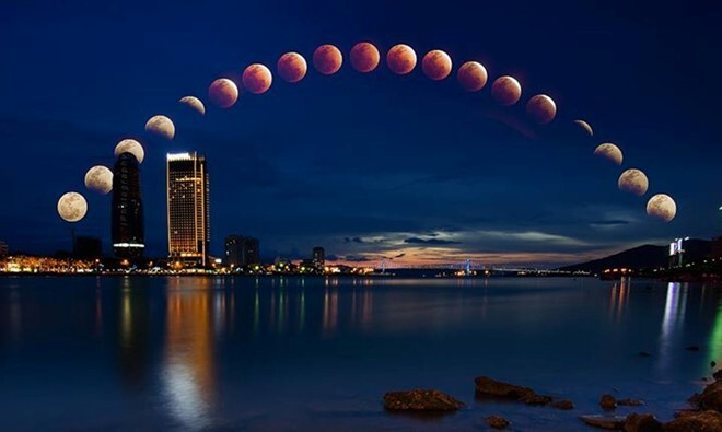 Những bức ảnh mặt trăng máu đẹp lạ lùng