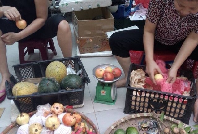 Táo Trung Quốc mang vỏ bọc 