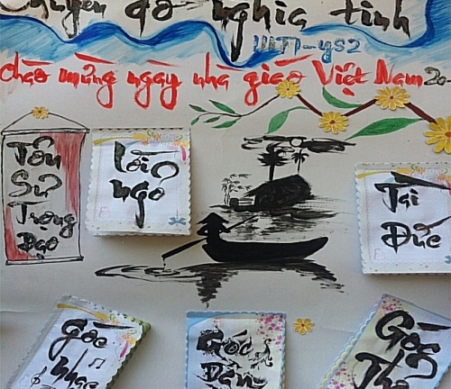 Những mẫu báo tường 20/11 đẹp và “độc” nhất dành tặng thầy cô giáo