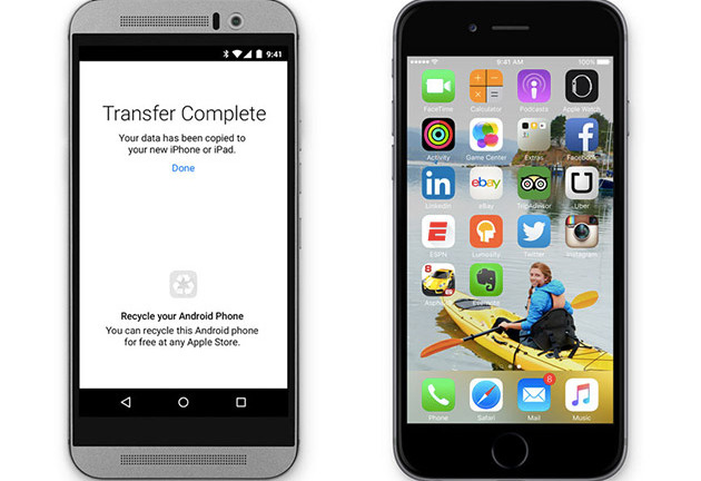   "Move to iOS " ứng dụng chuyển dữ liệu nhanh của Apple