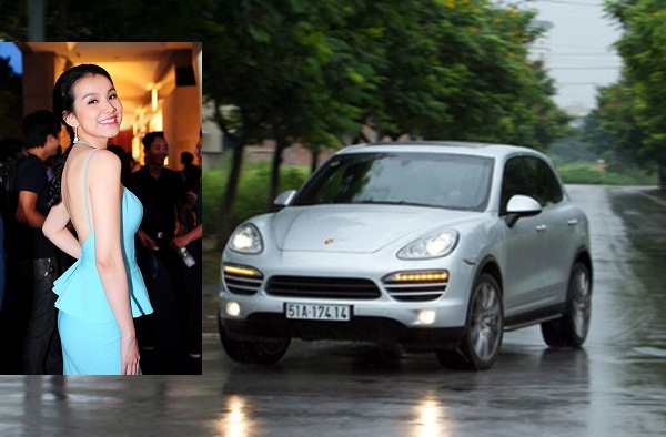 Porsche Cayenne của hoa hậu Thùy Lâm, giá bao nhiêu?