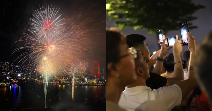 Pháo hoa rực sáng trên bầu trời TP.HCM chào mừng Quốc khánh 2/9