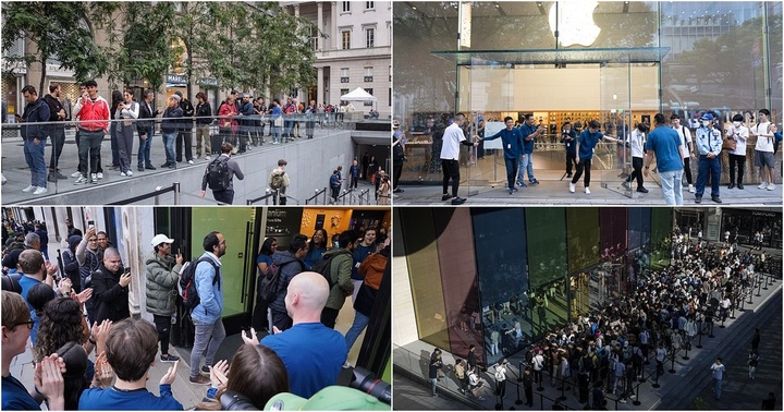 Hàng trăm người chen lấn đánh nhau để mua iPhone 15, cư dân mạng lắc đầu ngao ngán