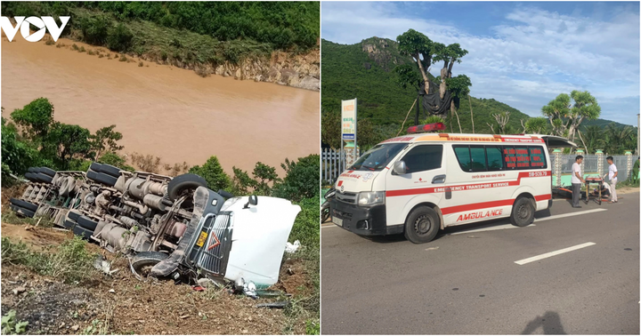 Tin tức tai nạn giao thông mới nhất ngày 28/9: Xe container gặp tai nạn, lao xuống vực sâu tại Quảng Bình