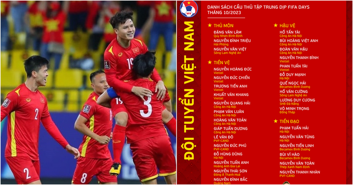 Danh sách tập trung của ĐT Việt Nam dịp FIFA Days: Công Phượng, Văn Quyết vắng mặt